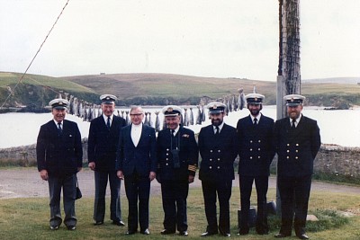 The lighthouse commissioners on their annual trip, the four on the left